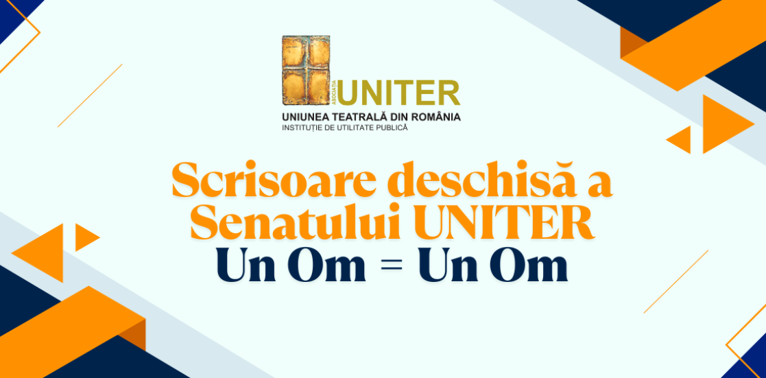 Scrisoare deschisă a Senatului UNITER. Un Om = Un Om