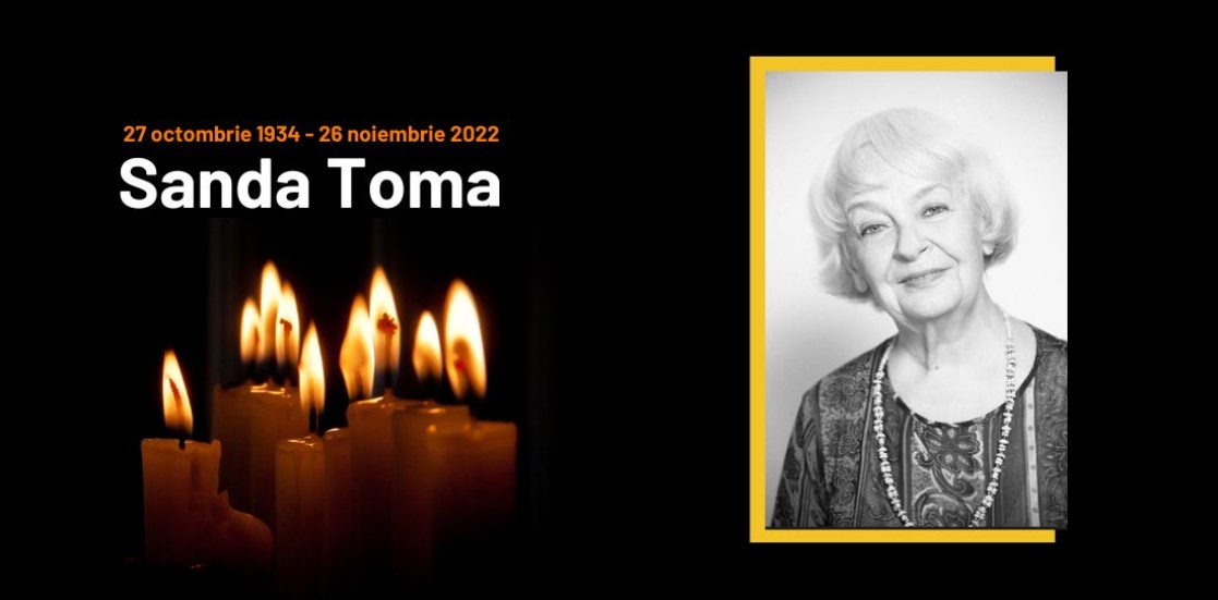 Rămas bun, SANDA TOMA! (27 octombrie 1934 – 26 noiembrie 2022)