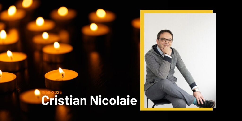 Cu profundă durere, anunțăm trecerea în neființă a colegului nostru 𝐂𝐫𝐢𝐬𝐭𝐢𝐚𝐧 𝐍𝐢𝐜𝐨𝐥𝐚𝐢𝐞.