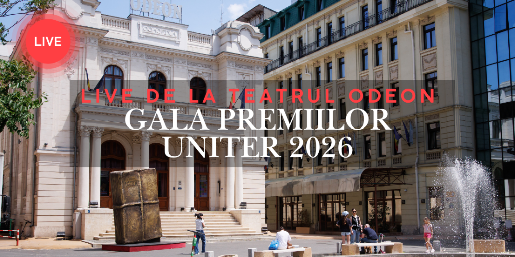 Vizionați LIVE pe www.uniter.ro sosirea invitaților pe covorul roșu și spectacolul Galei Premiilor UNITER 2025, transmis de la Teatrul Odeon din București!