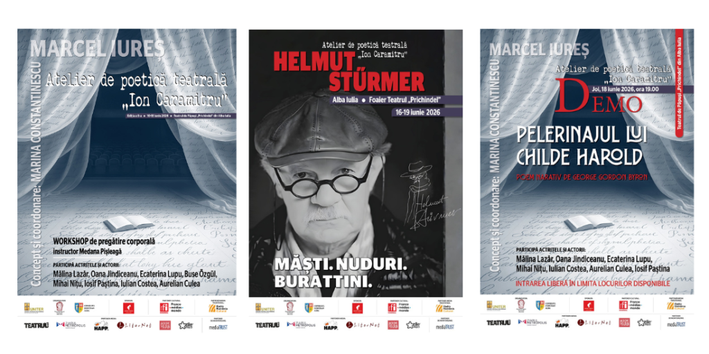 UNITER – Uniunea Teatrală din România, Teatrul de Păpuși „Prichindel” Alba Iulia și Consiliul Județean Alba organizează, în perioada 10–18 iunie 2026, la Teatrul de Păpuși „Prichindel” Alba Iulia, cea de-a doua ediție a Atelierului de poetică teatrală „Ion Caramitru”, program dedicat tinerilor actori și cercetării artistice în zona rostirii poetice, a expresiei scenice și a întâlnirii vii dintre text, voce, corp și prezență.